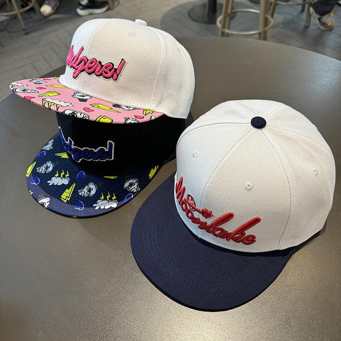 Wholesale Hip hop hats for men and women, spring and autumn baseball hats, student flat brimmed hats, summer sun visor hats