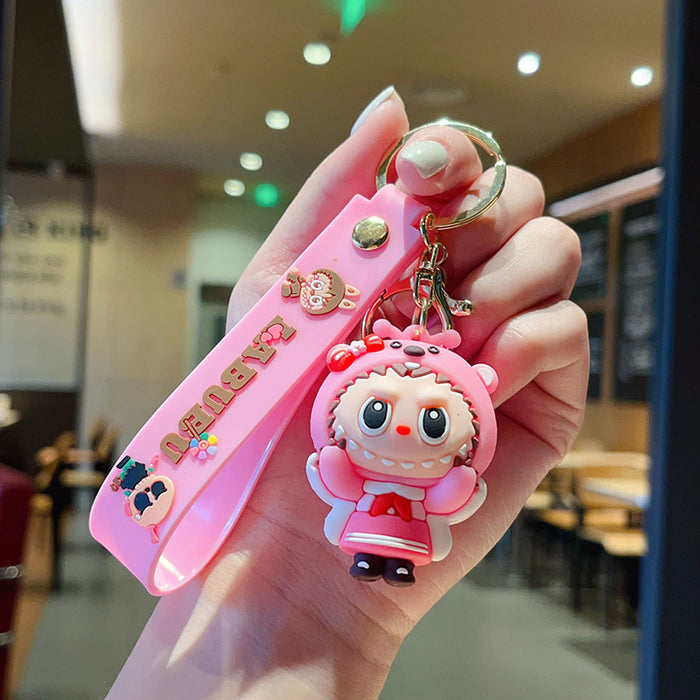 Wholesale Cartoon Keychain  Strawberry Bear Car Keychain
