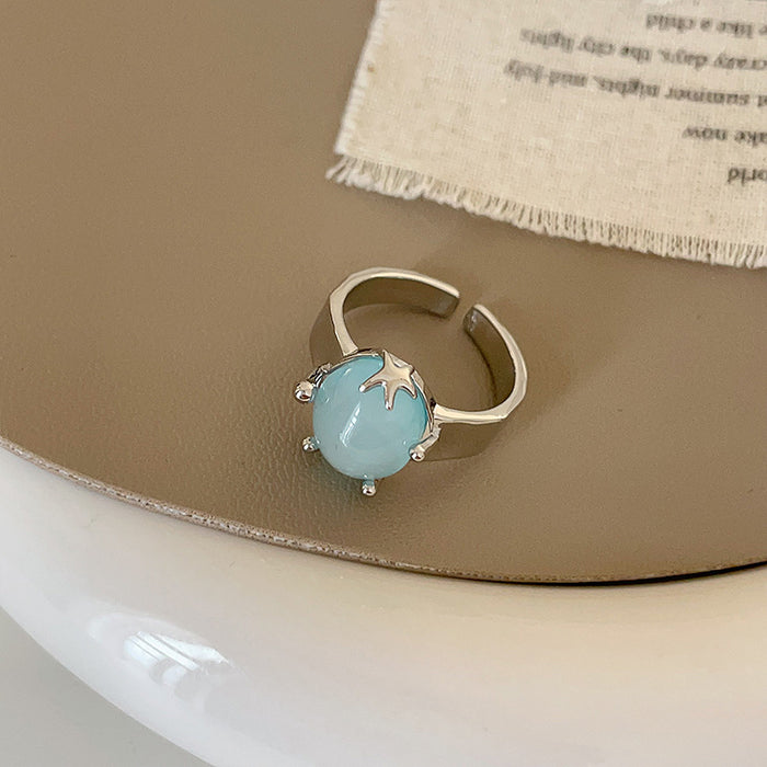 Wholesale Matte metal metal open ring, niche, simple, fashionable, personalized, versatile ring