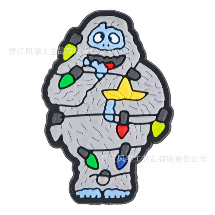 Wholesale 50pcs Christmas Shoes Charms  soft rubber shoes accessories decoration