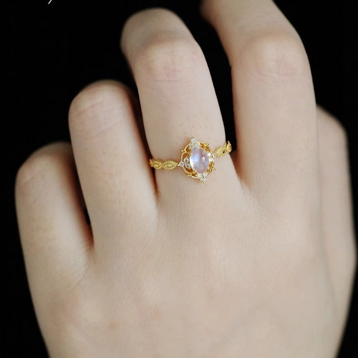 Wholesale Plain ring for women, light luxury, niche, high-end, adjustable index finger ring, personalized opening ring