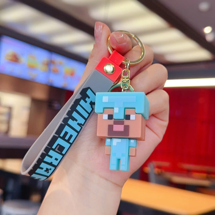 Wholesale Creative 3D Sandbox Game Keychain for Couples