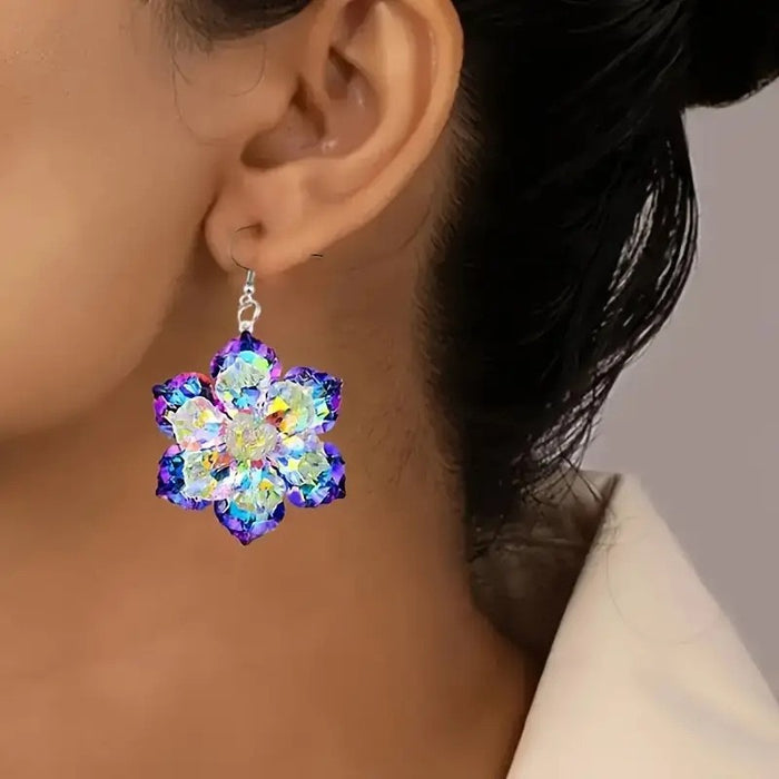 Wholesale Trendy Acrylic Flower Earrings Spring Fashion Jewelry Accessory MOQ≥2