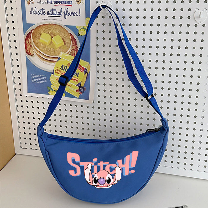 Wholesale Cartoon Print Nylon Crossbody Bag Women' s Bag Dumpling Bag Lightweight Simple Commuting