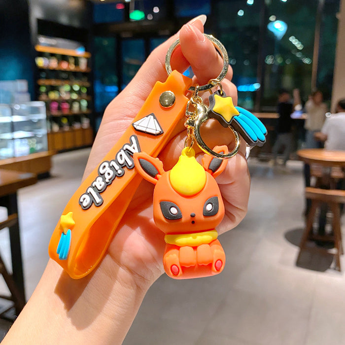 Wholesale Creative keychain cartoon figurine car keychain couple bag pendant