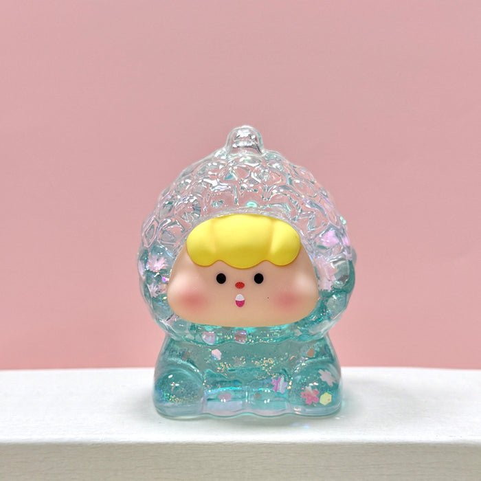 Wholesale Luminous Quicksand Fruit Girl Personalized Hand-made Desktop Ornaments Blind Box Blind Bag