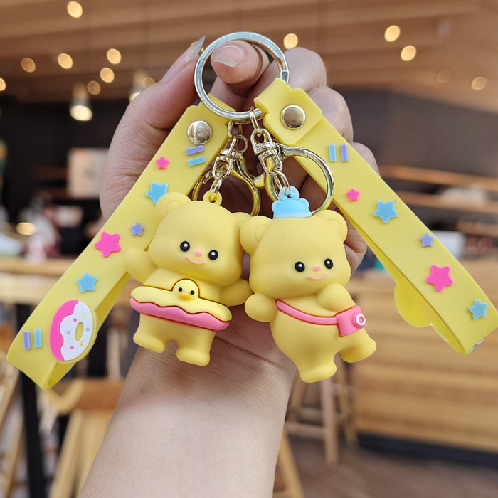 Wholesale Cartoon Silicone Doll Keychain JDC-KC-ZhuoRan022