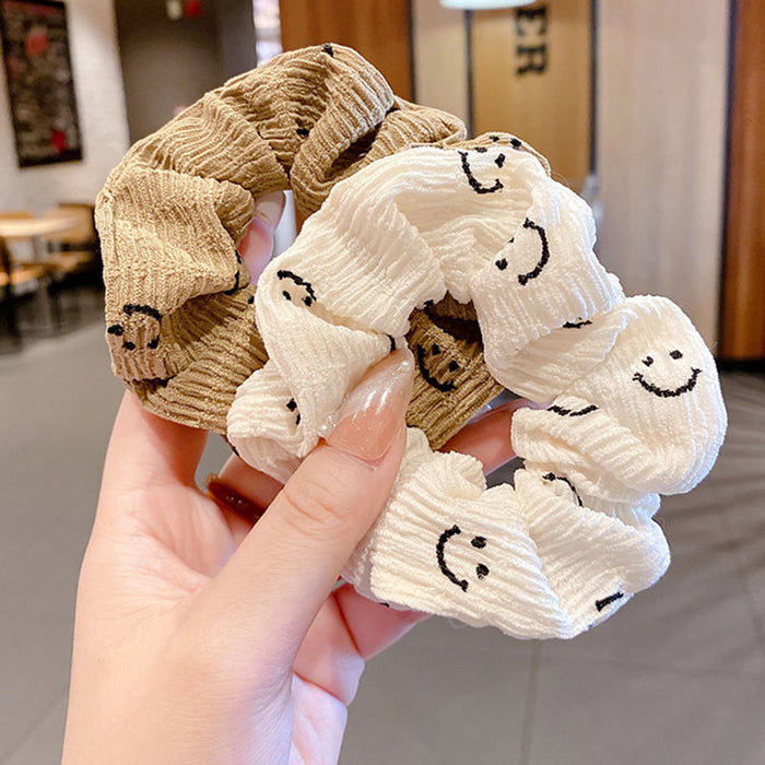 Wholesale Simple Fabric Smiley Face Hairband JDC-HS-Xieb006