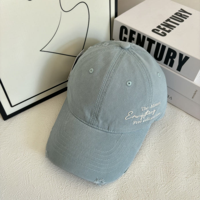 Wholesale New side letter quick drying baseball cap, sun shading and breathable outdoor hiking duckbill cap, casual cap