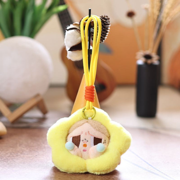 Wholesale Cute Small Pendant Plush Toy Doll Crying Baby Head Bag Pendant Keychain Doll Doll
