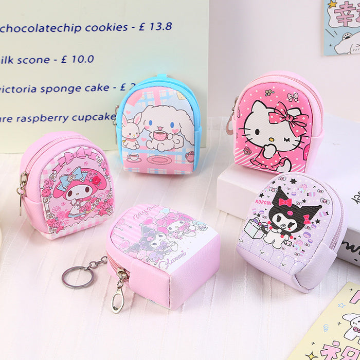 Wholesale Coin Purse Schoolbag Cartoon Creative Mini Headset Key Storage Bag