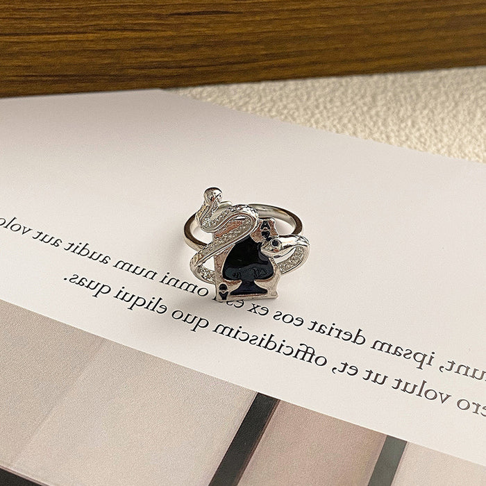 Wholesale Retro love ring, niche neutral versatile temperament, index finger ring