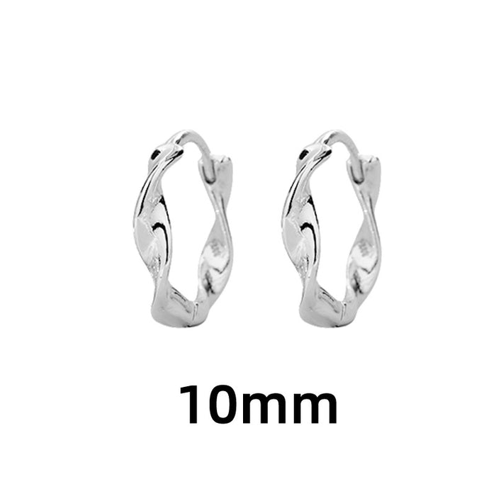 Wholesale New minimalist rotating wave earrings with ear loops