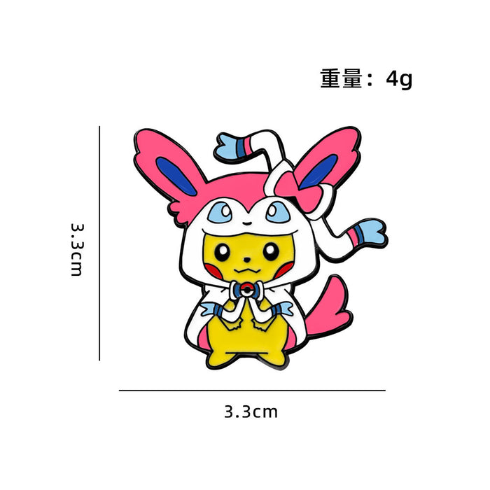 Wholesale Environmentally friendly zinc alloy brooch with oil drop imitation enamel cute schoolbag decoration badge