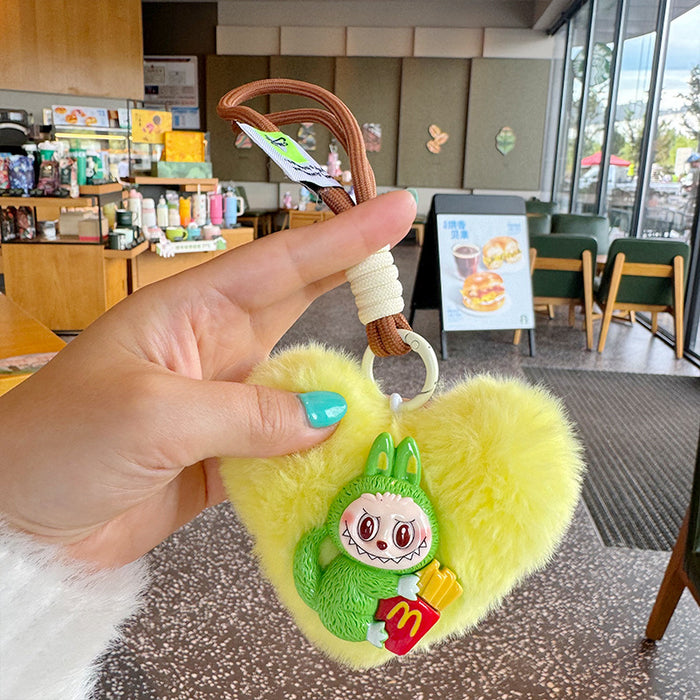 Wholesale Cute Small Schoolbag Pendant High Color Value Creative Coin Purse Niche Plush Keychain