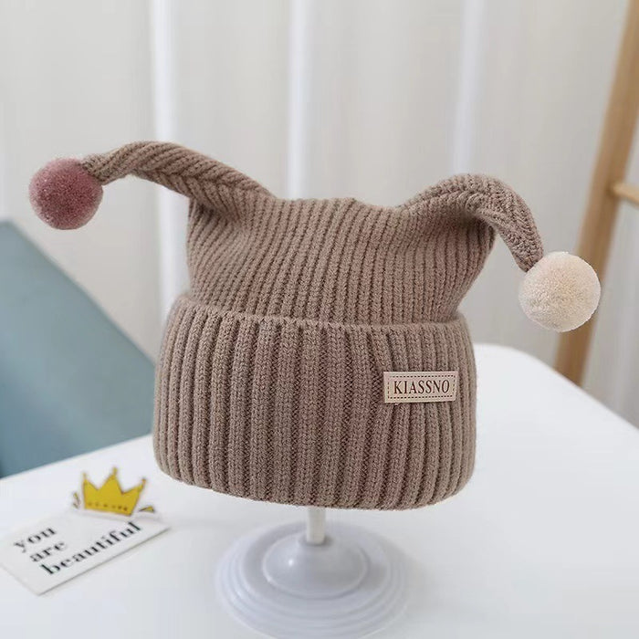 Wholesale Children' s Hat Winter Baby Wool Hat Knitted Christmas Warm