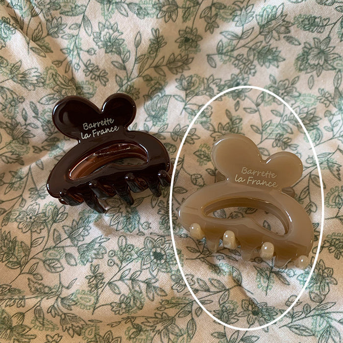 Wholesale Golden Label Rabbit Hairband Hair Grab Cute Small Grab Clip Hairclip Top Clip Side Clip