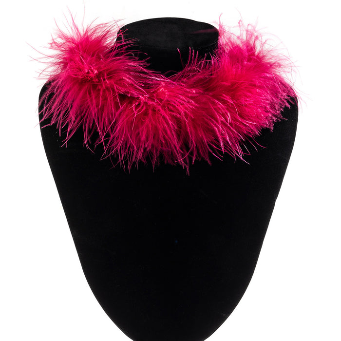 Wholesale Exaggerated party short feather collar niche necklace
