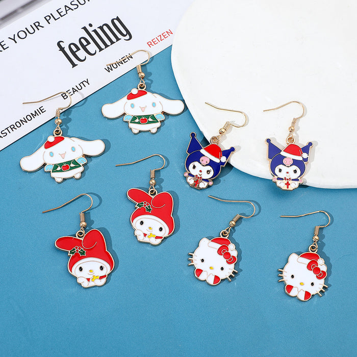 Wholesale  cartoon cute earrings  Christmas earrings
