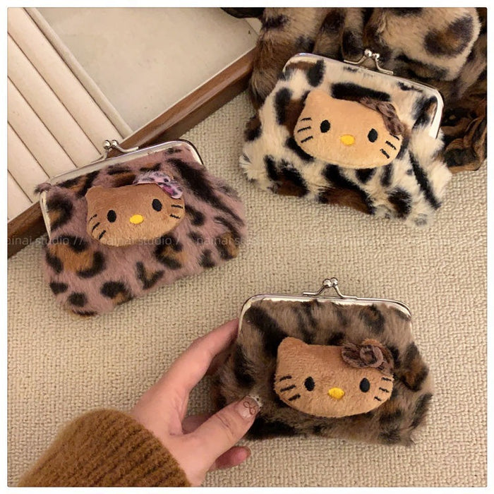 Wholesale Print Coin Purse Plush Storage Bag