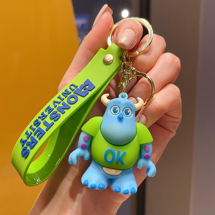 Wholesale Creative cartoon car key chain  cute couple bag doll