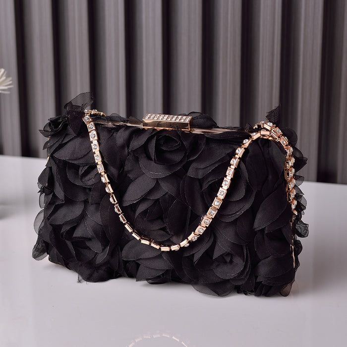 Wholesale Chiffon Flower Evening Bag Handbag JDC-HB-YiX005