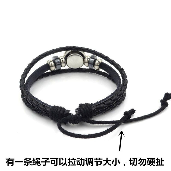 Wholesale Woven Leather Bracelets JDC-BT-HengX035