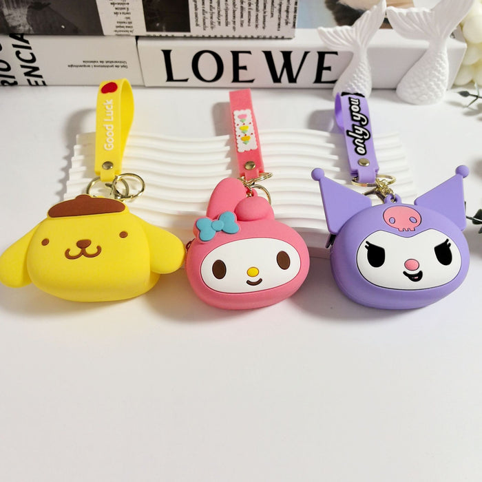 Wholesale Silicone Coin Purse Keychain Storage Bag Cute Headphone Bag Pendant Children's Blind Box Gift