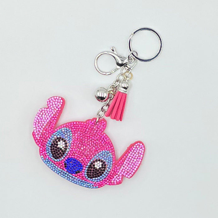 Wholesale Cartoon Character Rhinestone Keychain