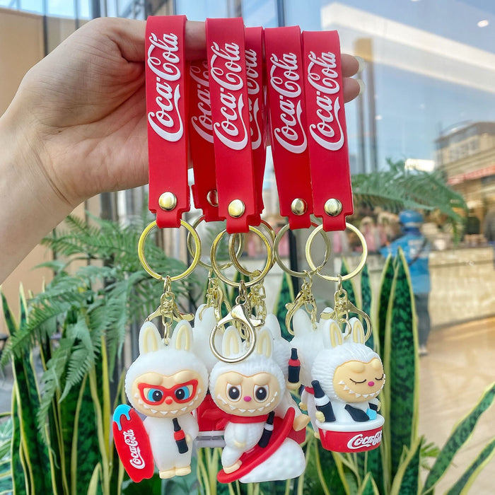 Wholesale Doll-themed surfing keychains