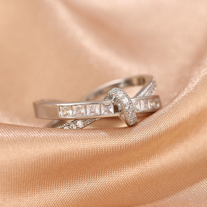 Wholesale Heavy industry ring, cross ring, female niche, adjustable opening, non fading ring