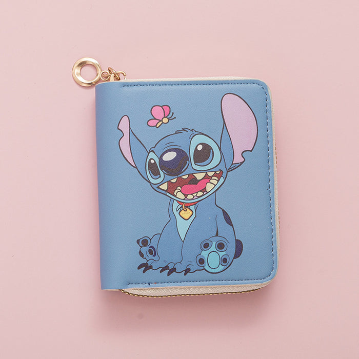 Wholesale New Fashion Wallet Short Zipper Printing Student Cartoon Mini Wallet Coin Purse Card Holder JDC-WT-QT007