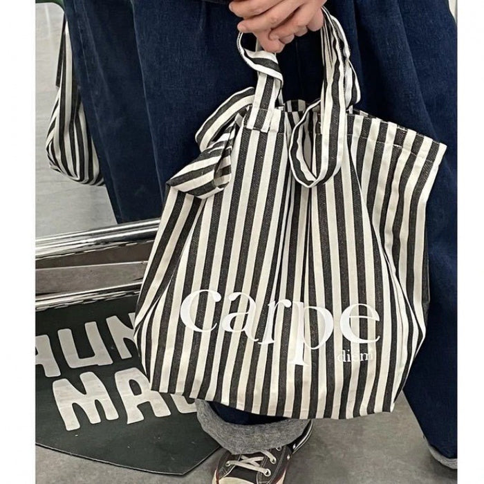 Wholesale Large Capacity All-match Striped Tote Bag Shoulder