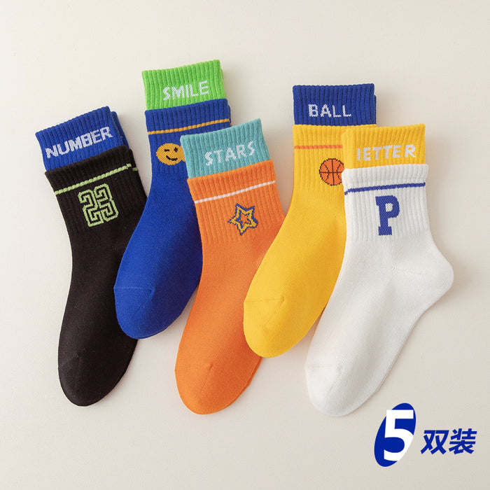 Wholesale Children's Cartoon Middle Tube Cotton Socks JDC-SK-SL015