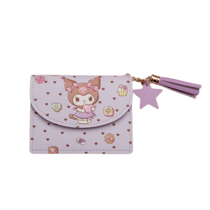 Wholesale Cute Cartoon Print PU Tassel Card Holder Multi-slot Wallet Student Gift Accessory