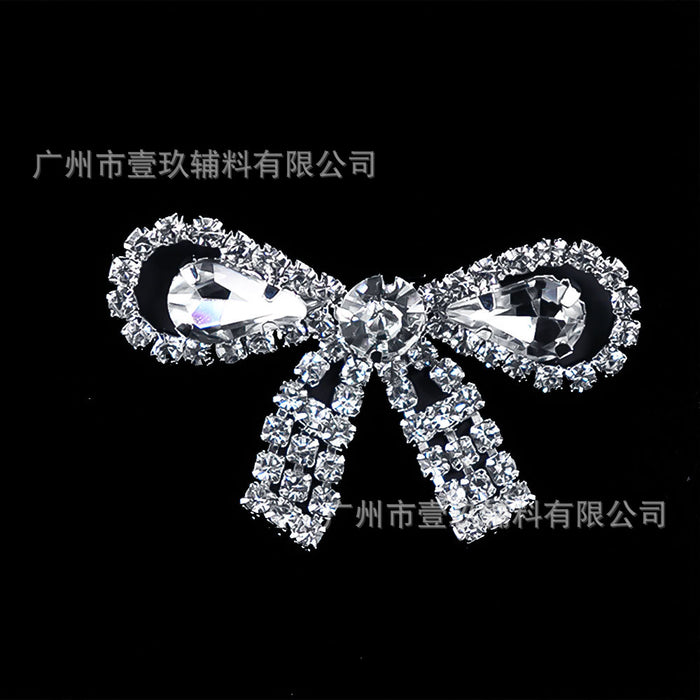 Wholesale DIY clothing accessories and embellishments: rhinestone bow corsage
