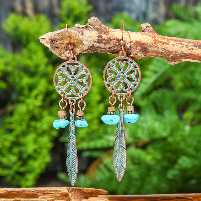 Wholesale Bohemian Vintage Tassel Earring Set Ethnic Style Fashion Accessory MOQ≥2
