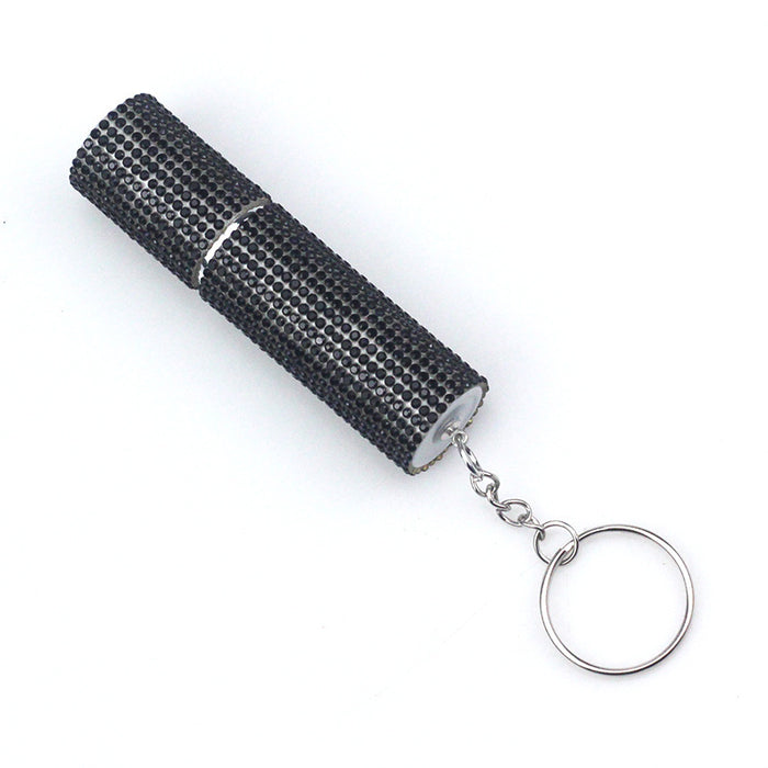 Wholesale 10ml Plastic Diamond-studded Perfume Bottle Keychain JDC-KC-TouMS024