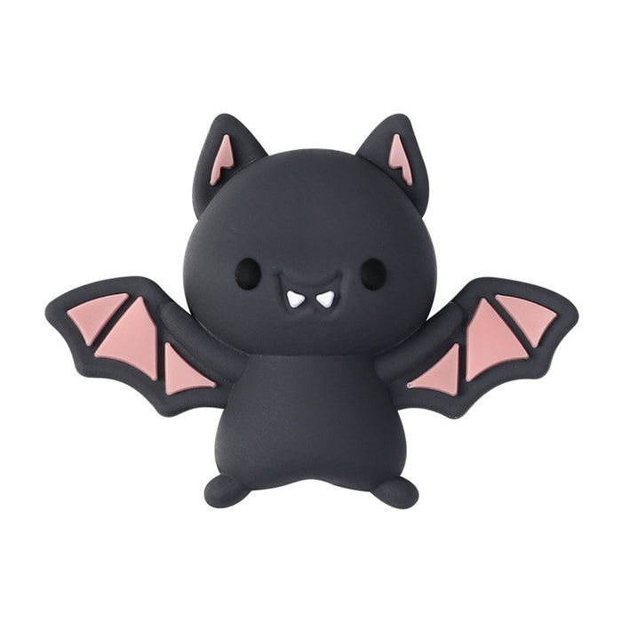 Wholesale 20pcs  bat silicone beads accessories party decorations beaded three-dimensional ghost beads