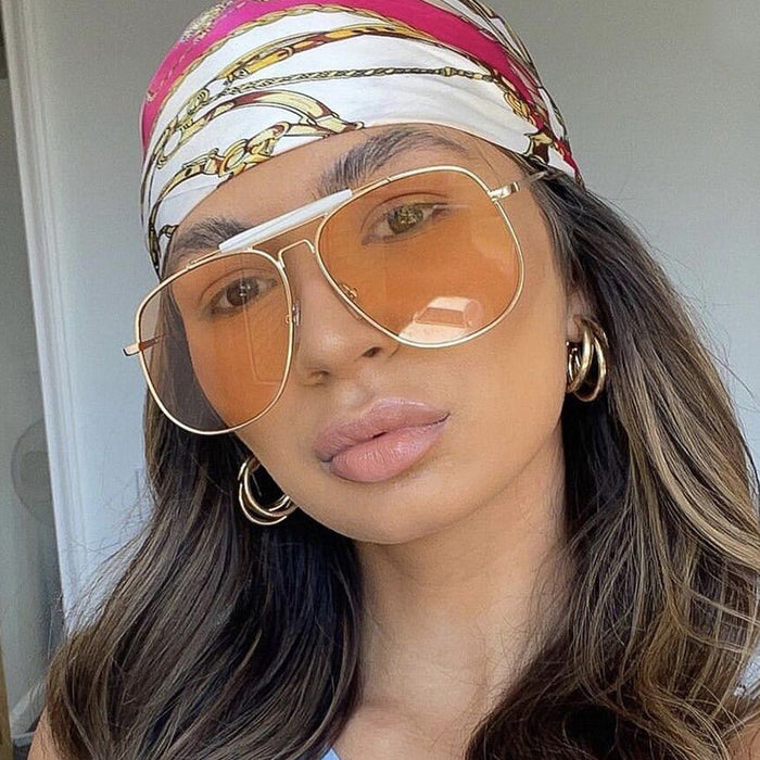 Wholesale Women's metal framed sunglasses, internet famous sunglasses, same style sunglasses