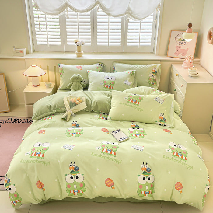 Wholesale Cartoon Bed Sheets, Dust Covers, Protective Covers, Skin Friendly and Frosted Bed Sheets JDC-SEE-AiErMei002