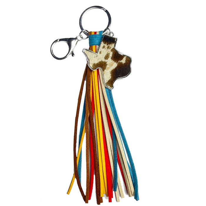 Wholesale 2pairs/pack Ethnic Color Long Tassel Keychain JDC-KC-HeYi020