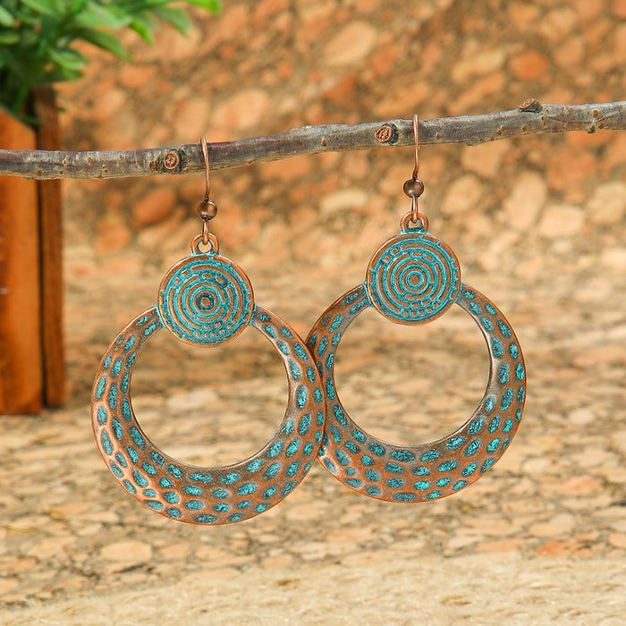 Wholesale Bohemian Geometric Tassel Earrings Set - Zinc Alloy Electroplated Boutique Resale Jewelry