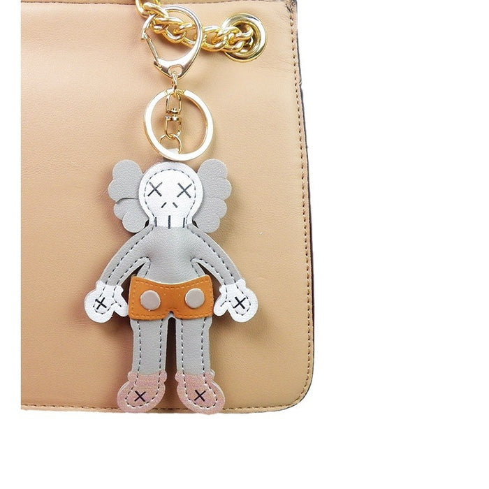 Wholesale  leather ornaments doll  keychain bag pendant car decoration phone case accessories