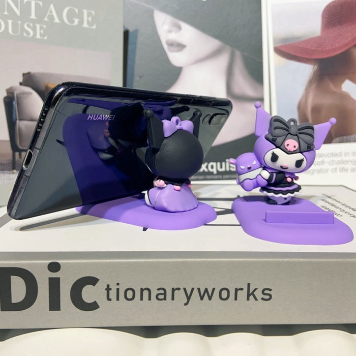 Wholesale Mobile phone holder cartoon figurine desktop decoration ornament