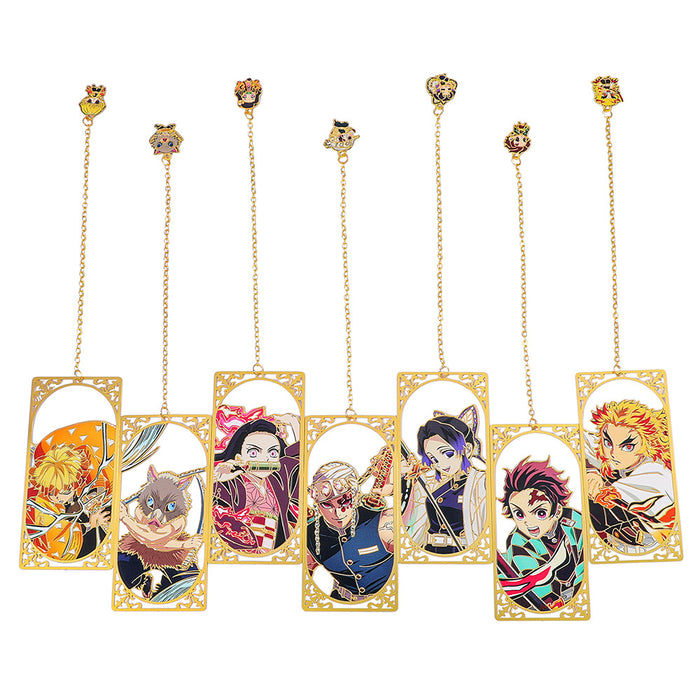 Wholesale Creative Anime Character Design Hollow Brass Metal Bookmark
