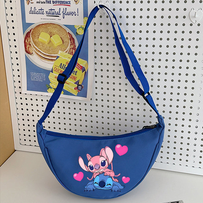 Wholesale Cartoon Print Nylon Crossbody Bag Women' s Bag Dumpling Bag Lightweight Simple Commuting