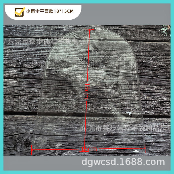 Wholesale plush pendant pvc transparent dust bag mini raincoat protective cover