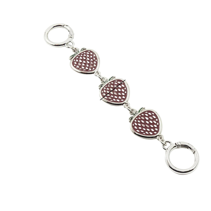 Wholesale Heart-shaped bag strap with extension chain Keychains