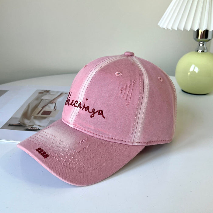 Wholesale New versatile baseball cap with enlarged and deepened high-end feel, perforated soft top duckbill cap, thin design